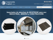 Tablet Screenshot of neopreneperu.com